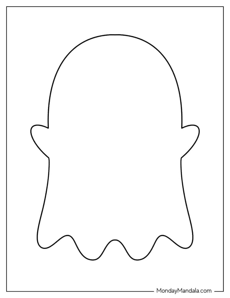 48 Ghost Templates (Free Pdf Printables) in Ghost Template Free Printable