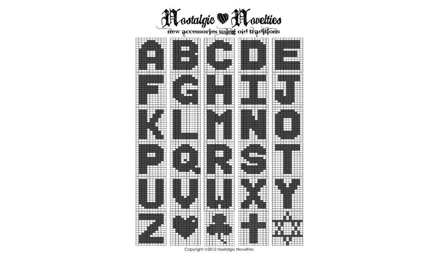 5 Easy Ways To Crochet Letters Onto Blankets | Craftsy regarding Filet Crochet Free Printable Crochet Alphabet Patterns