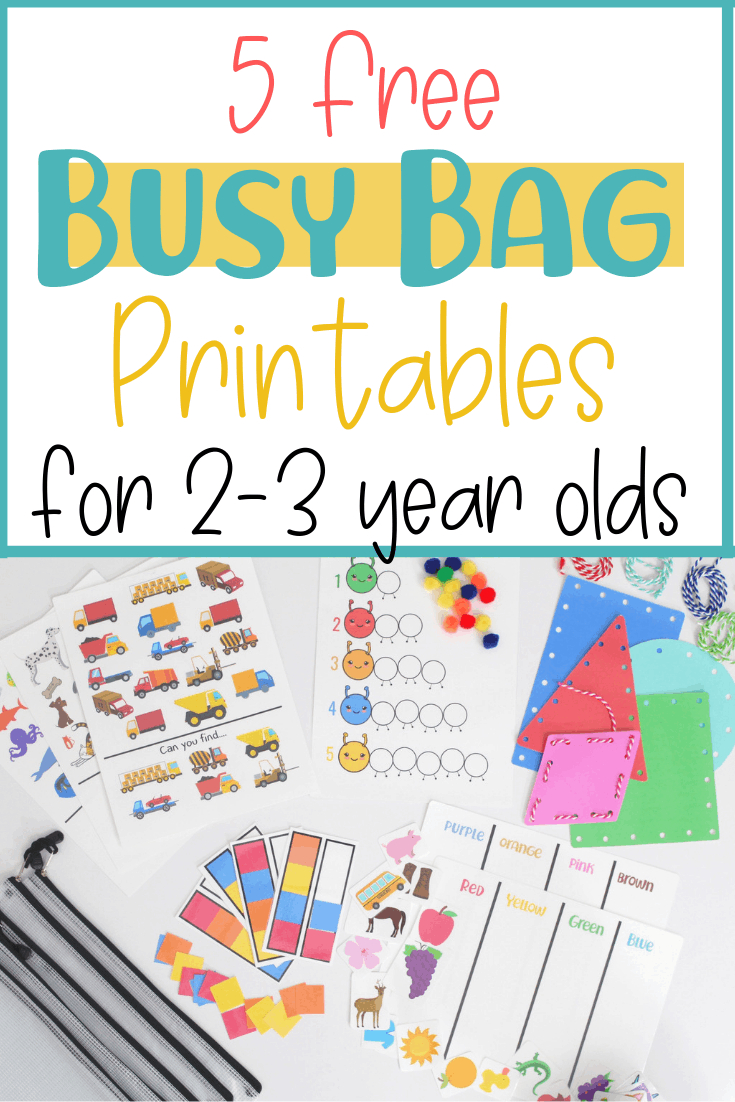 5 Free Busy Bag Printable Activities For Toddlers - Little pertaining to Free Printable Activities For 2 Year Olds