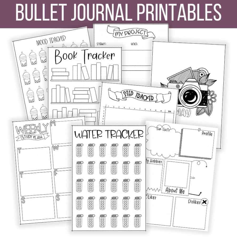 50+ Free Bullet Journal Printables | Masha Plans with regard to Bullet Journal Free Printables