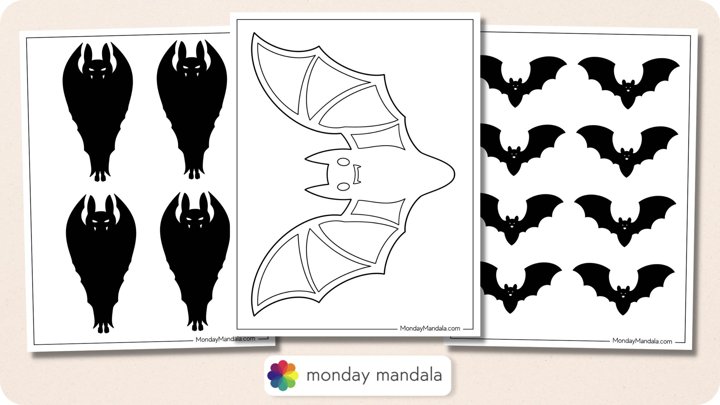 52 Bat Templates (Free Pdf Printables) within Printable Bats And Ghosts