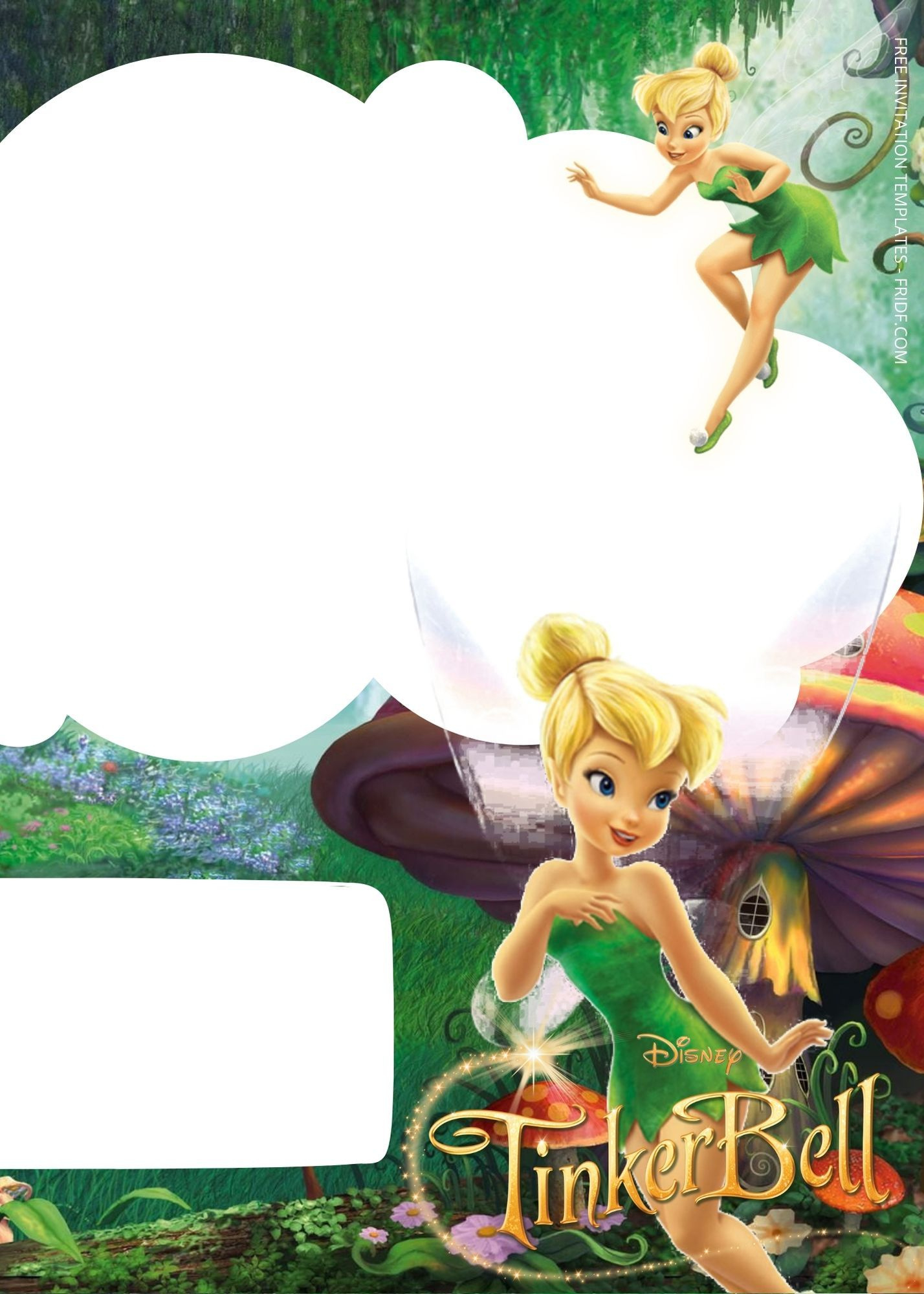 59 Ideas De Tinkerbell | Fiesta De Campanita, Decoracion De with Free Printable Tinkerbell Invitation Template
