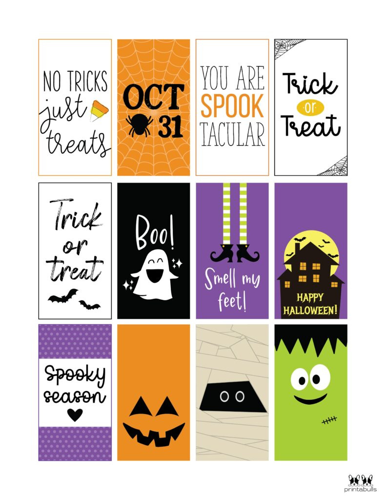 60 Free Printable Halloween Tags | Printabulls within Free Halloween Printable Gift Tags