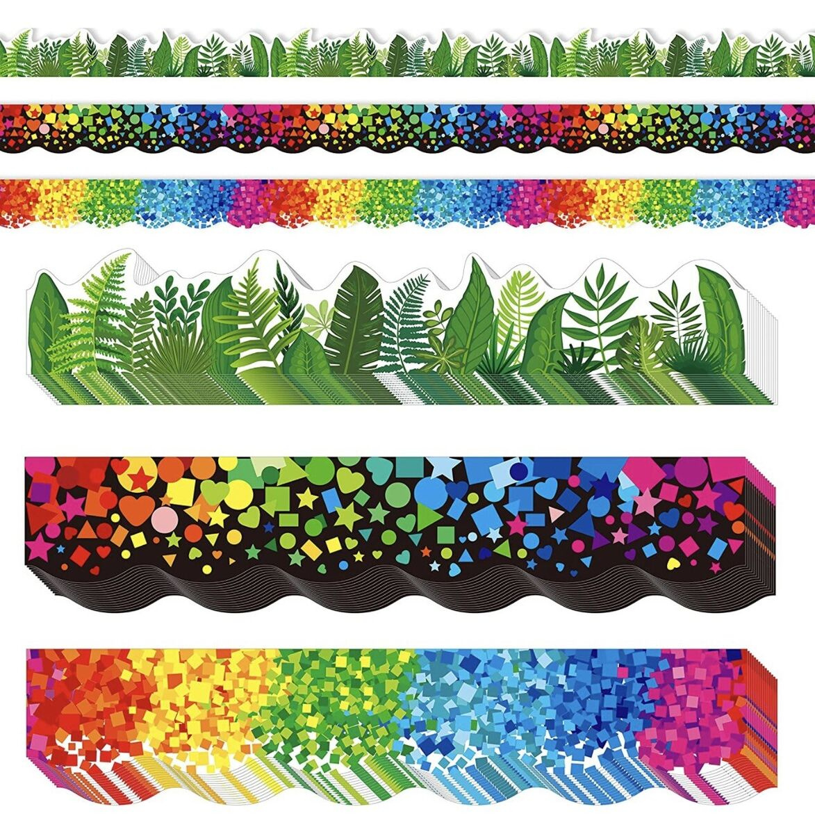 60 Fuß Bulletin Board Grenzen, Tropen &amp;amp; Konfetti Thema Wertpaket - Neu within Border For Bulletin Board Printable