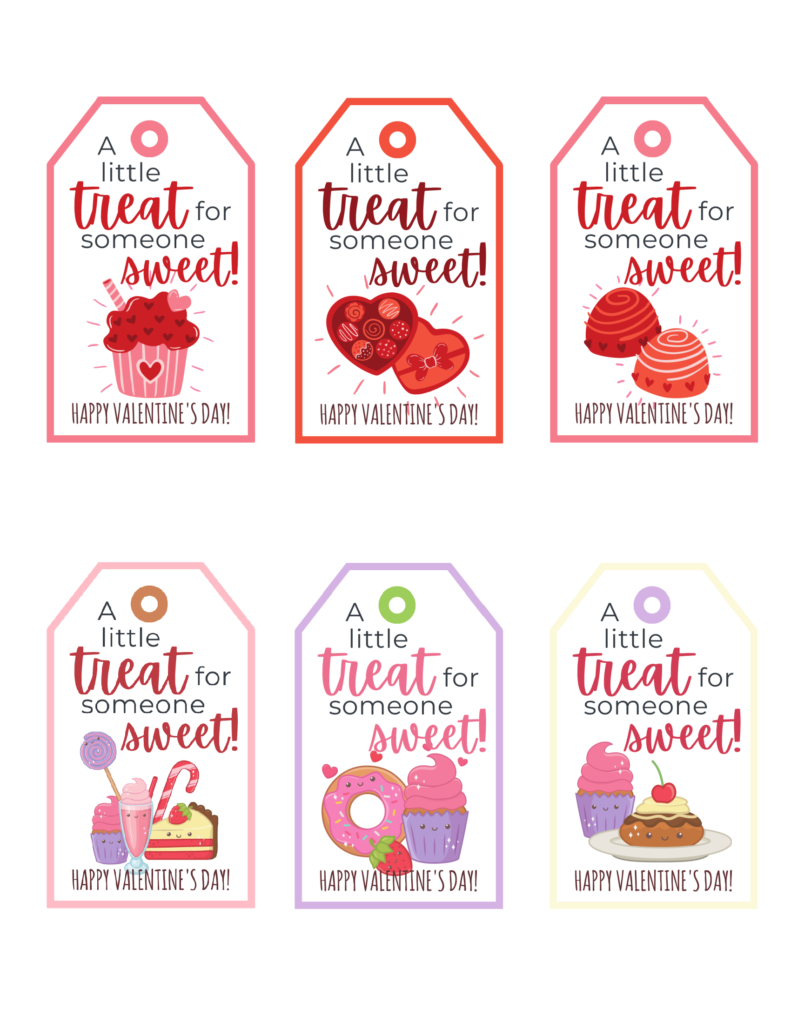 A Little Treat For Someone Sweet Free Printable Valentine Gift intended for Just a Little Treat For Someone Sweet Free Printable