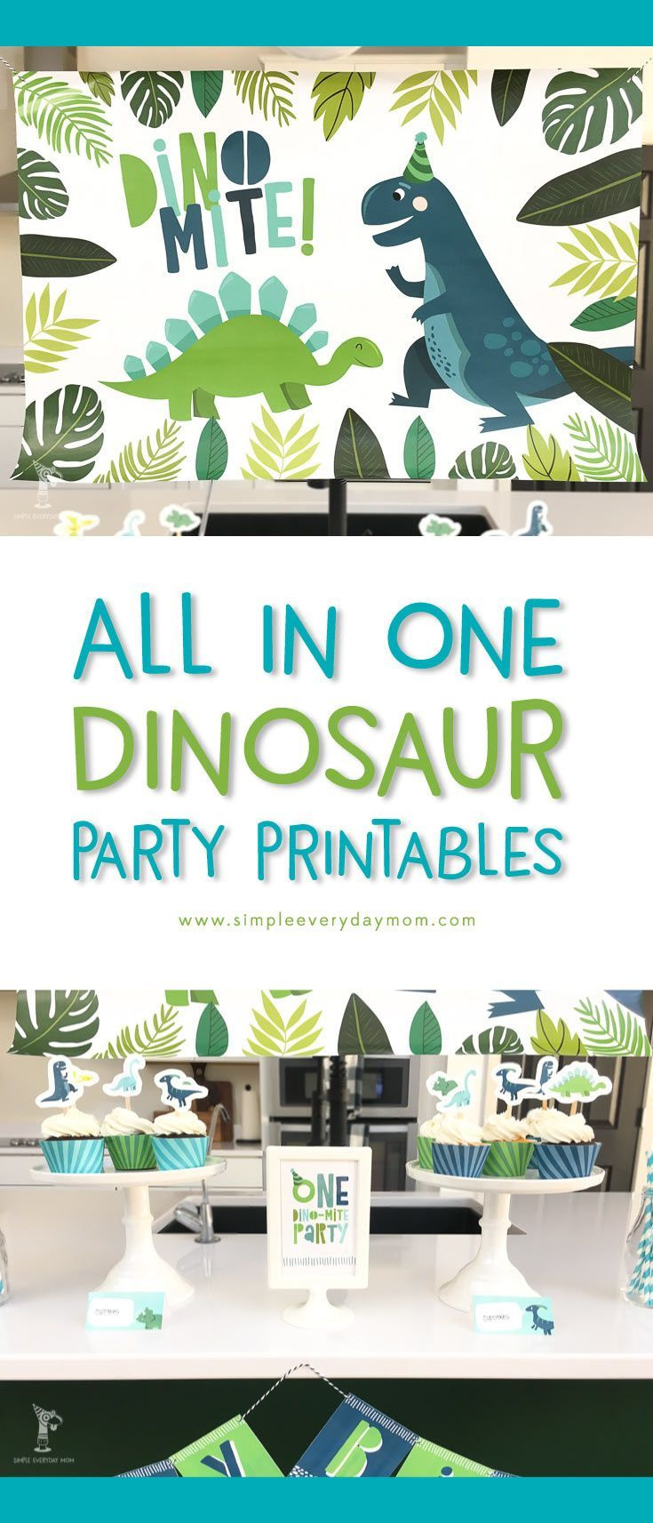 A Terrific T-Rex Dinosaur Birthday Party Printable Pack For Kids pertaining to Dinosaur Party Printables Free