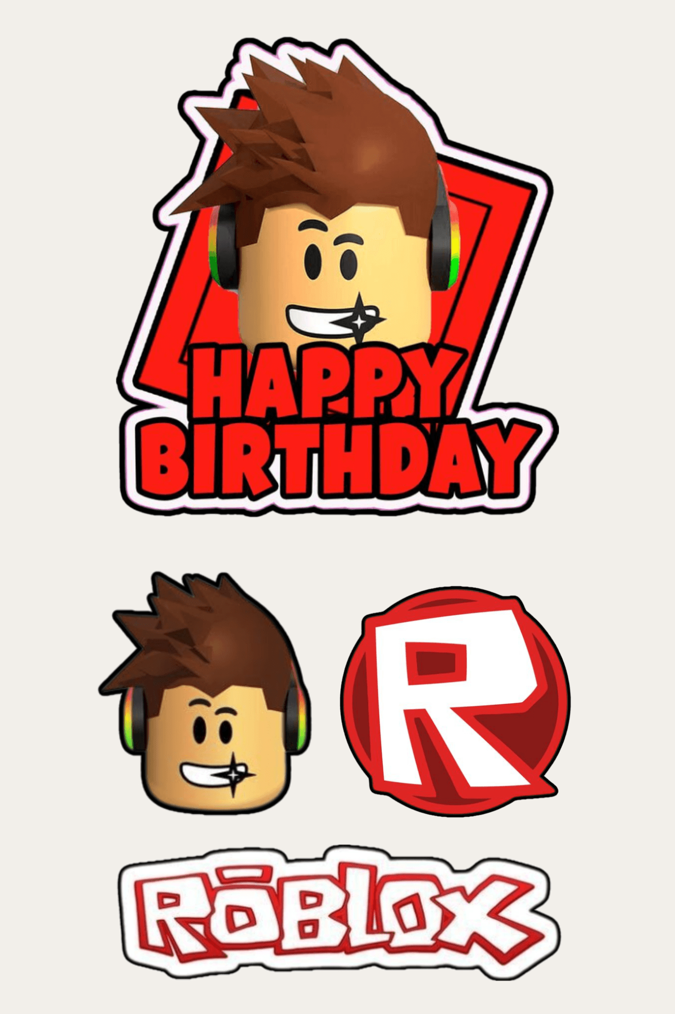 A4 Size-Ready-To-Print -Cake Toppersjelynlaurden32 - Raket.ph pertaining to Downloadable Roblox Cake Topper Printable