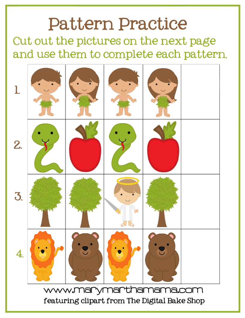 Adam And Eve Story For Kids [Free Printable Activities] – Mary inside Printable Adam And Eve Template