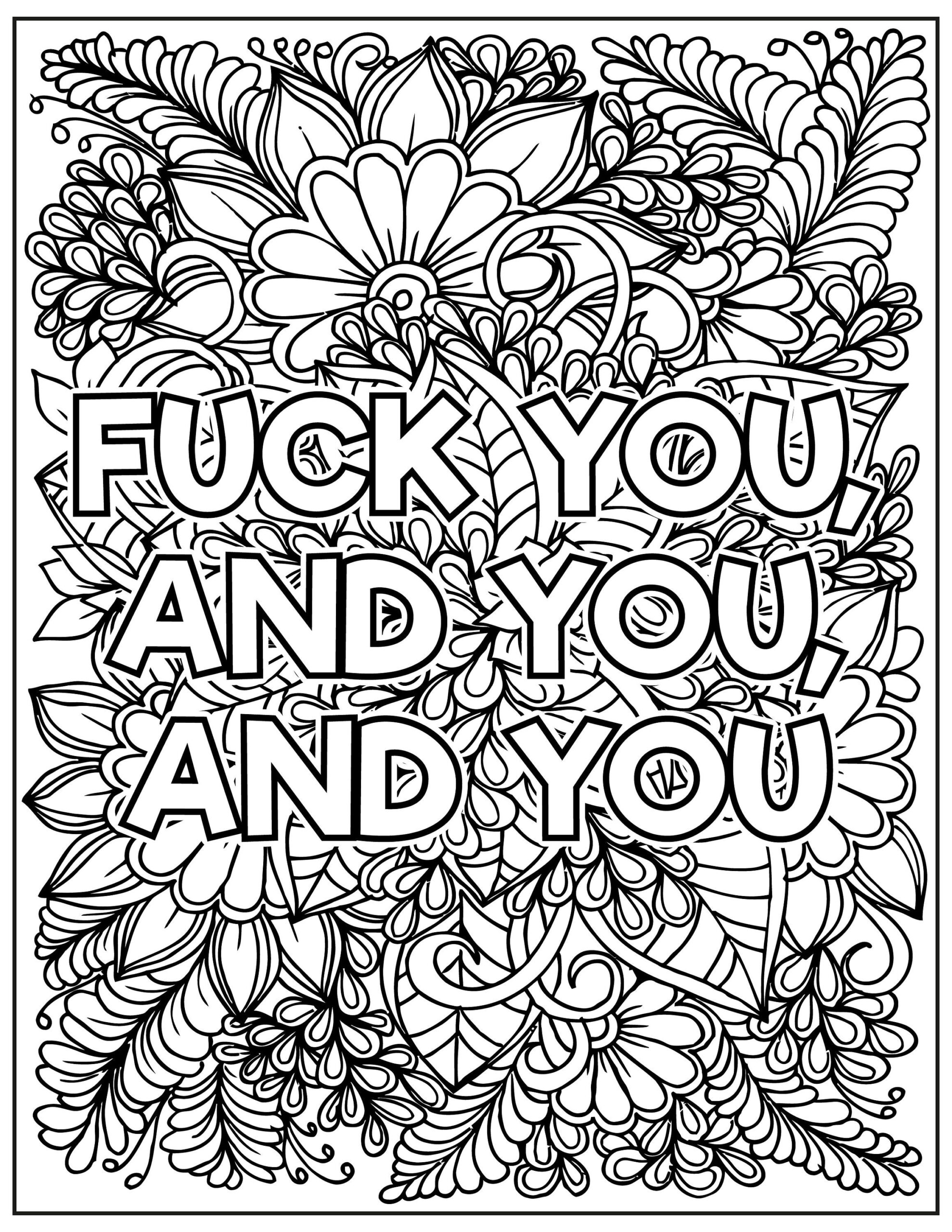 Free Printable Coloring Pages Adults Only Swear Words FREE Printable HQ