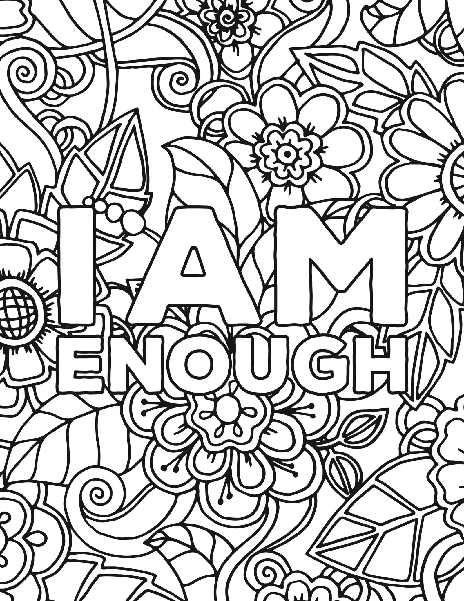 Affirmations Coloring Pages To Print - Free Printable Coloring Pages inside Free Printable Affirmation Coloring Pages