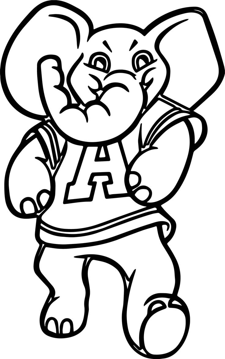 Alabama Crimson Tide Coloring Pages - Bing with Free Printable Alabama Football Coloring Pages