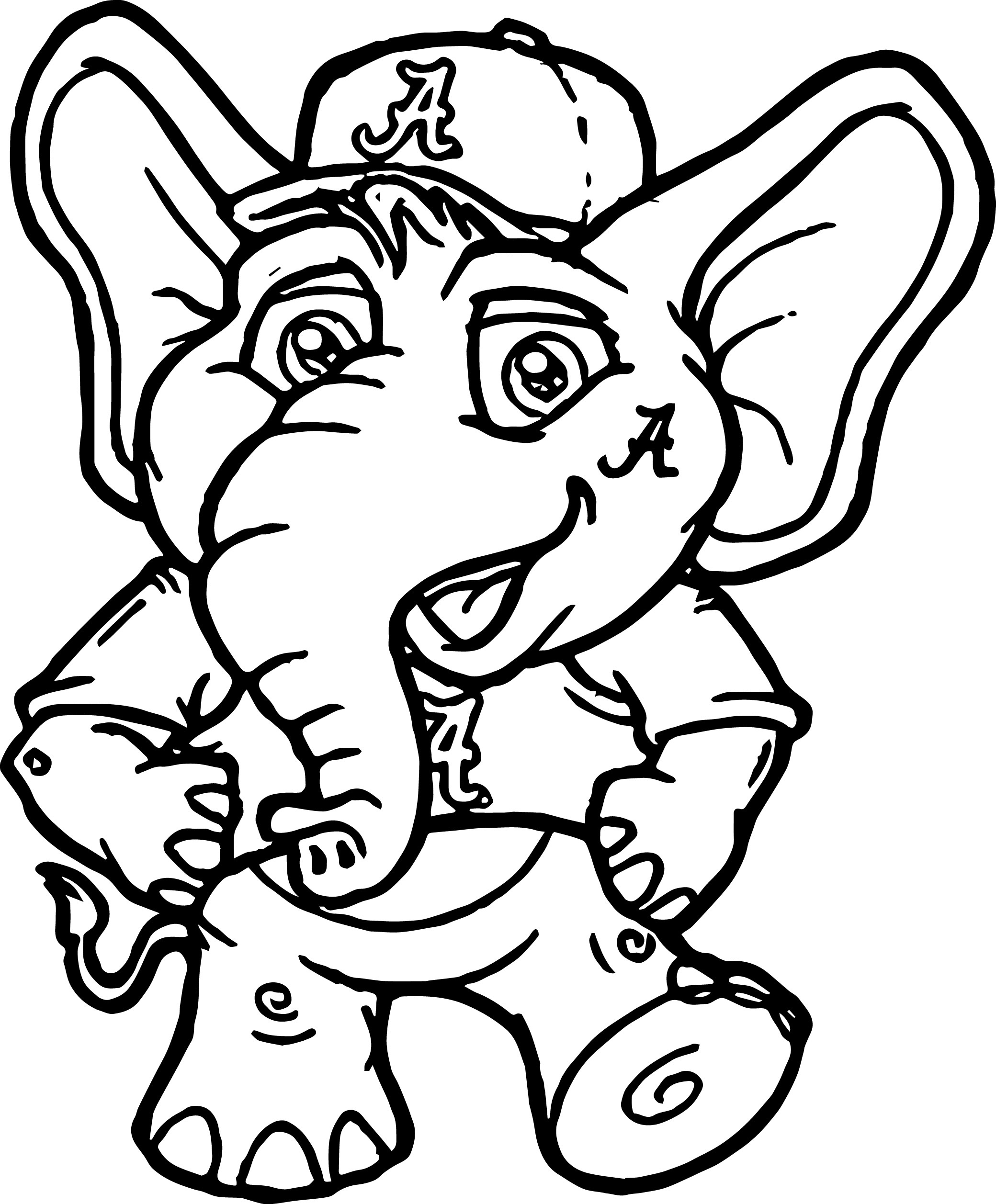 Alabama Crimson Tide Coloring Pages - Clip Art Library inside Free Printable Alabama Football Coloring Pages