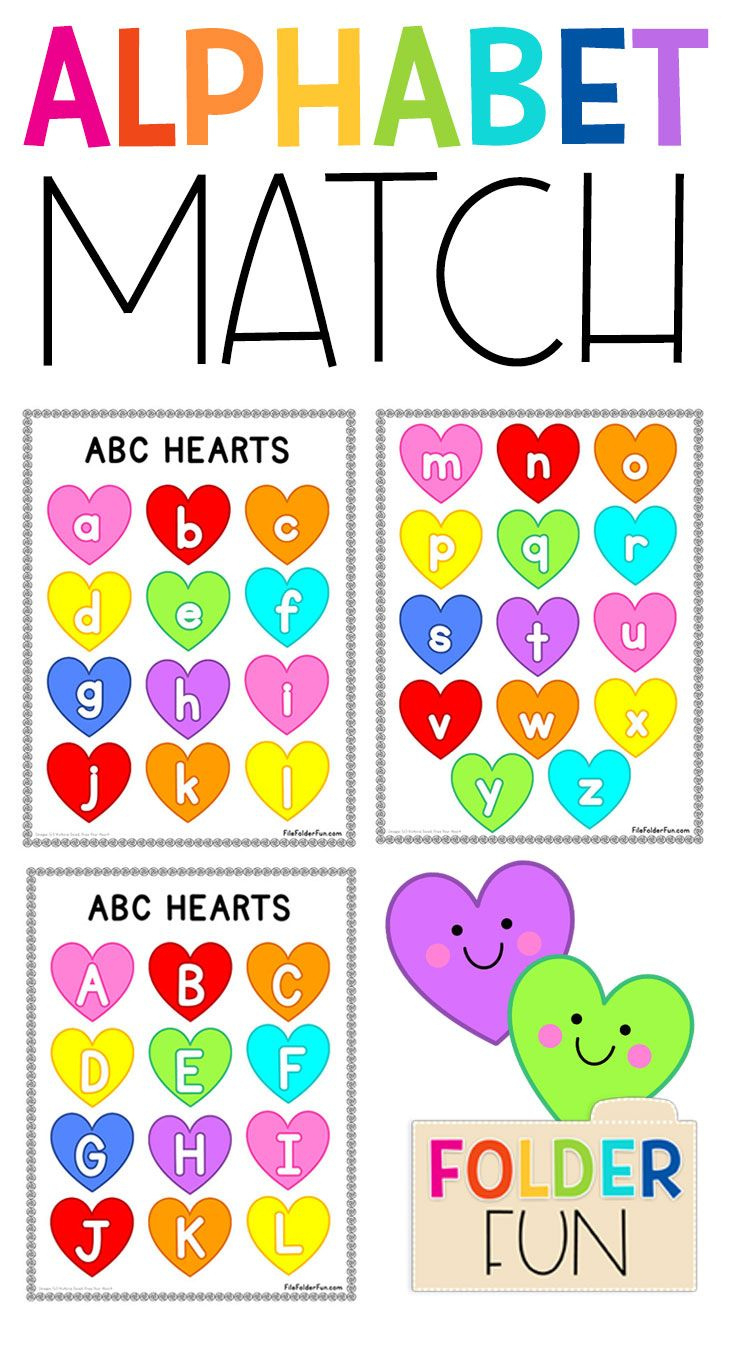 Alphabet Matching Game inside Letter Matching Free Printable