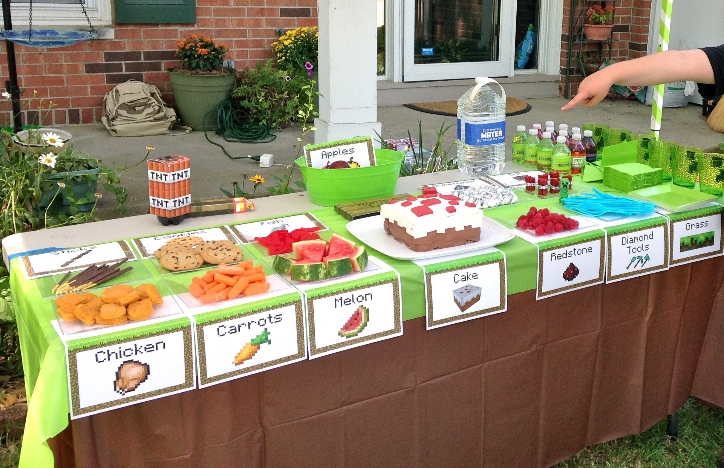 An Epic Minecraft Birthday Party (With Games And Printables inside Minecraft Birthday Free Printables