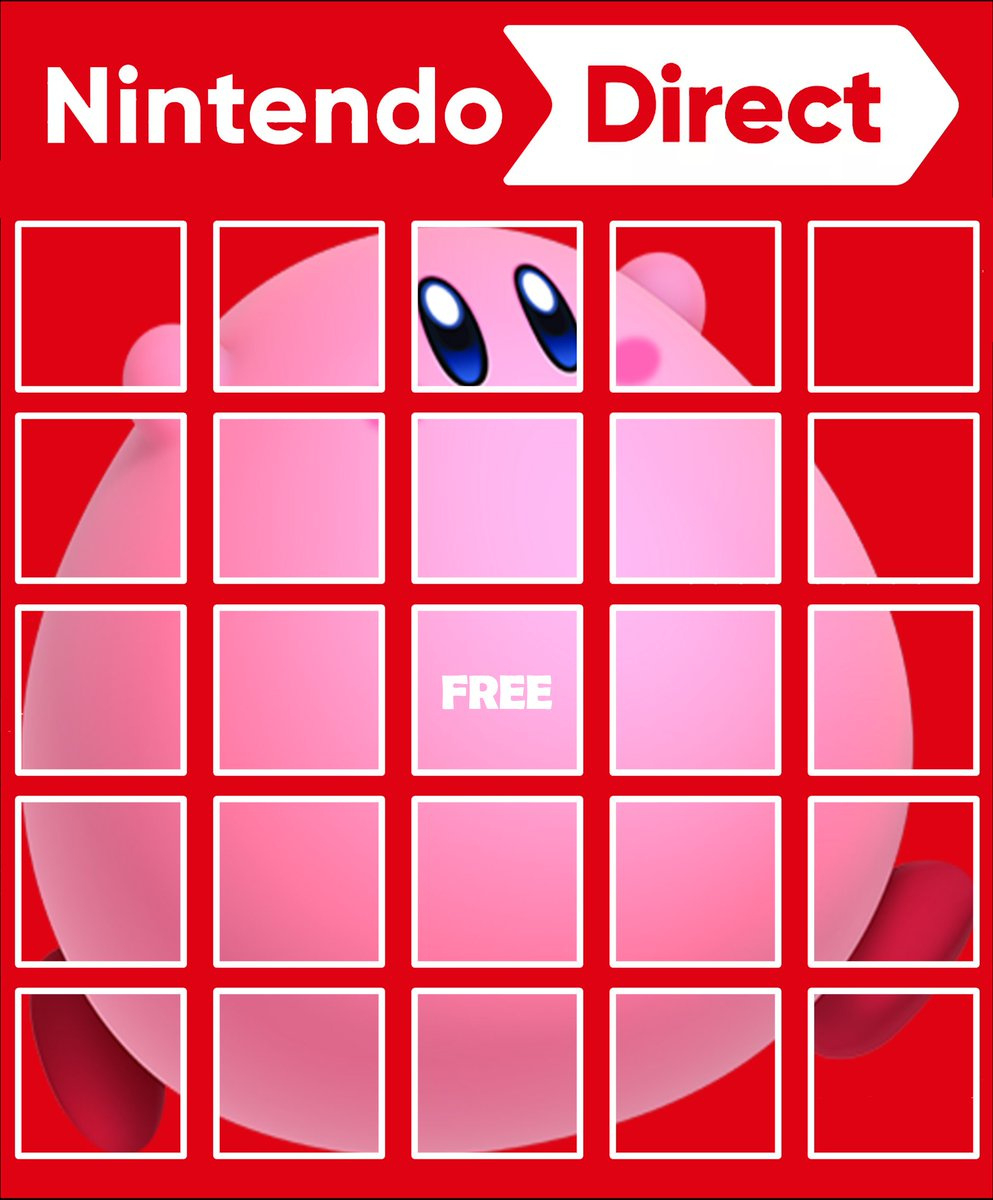 Antdude Also On 🦋 On X: &amp;quot;Alright, Made A Nintendo Direct Bingo inside Nintendo Direct Bingo Card Maker