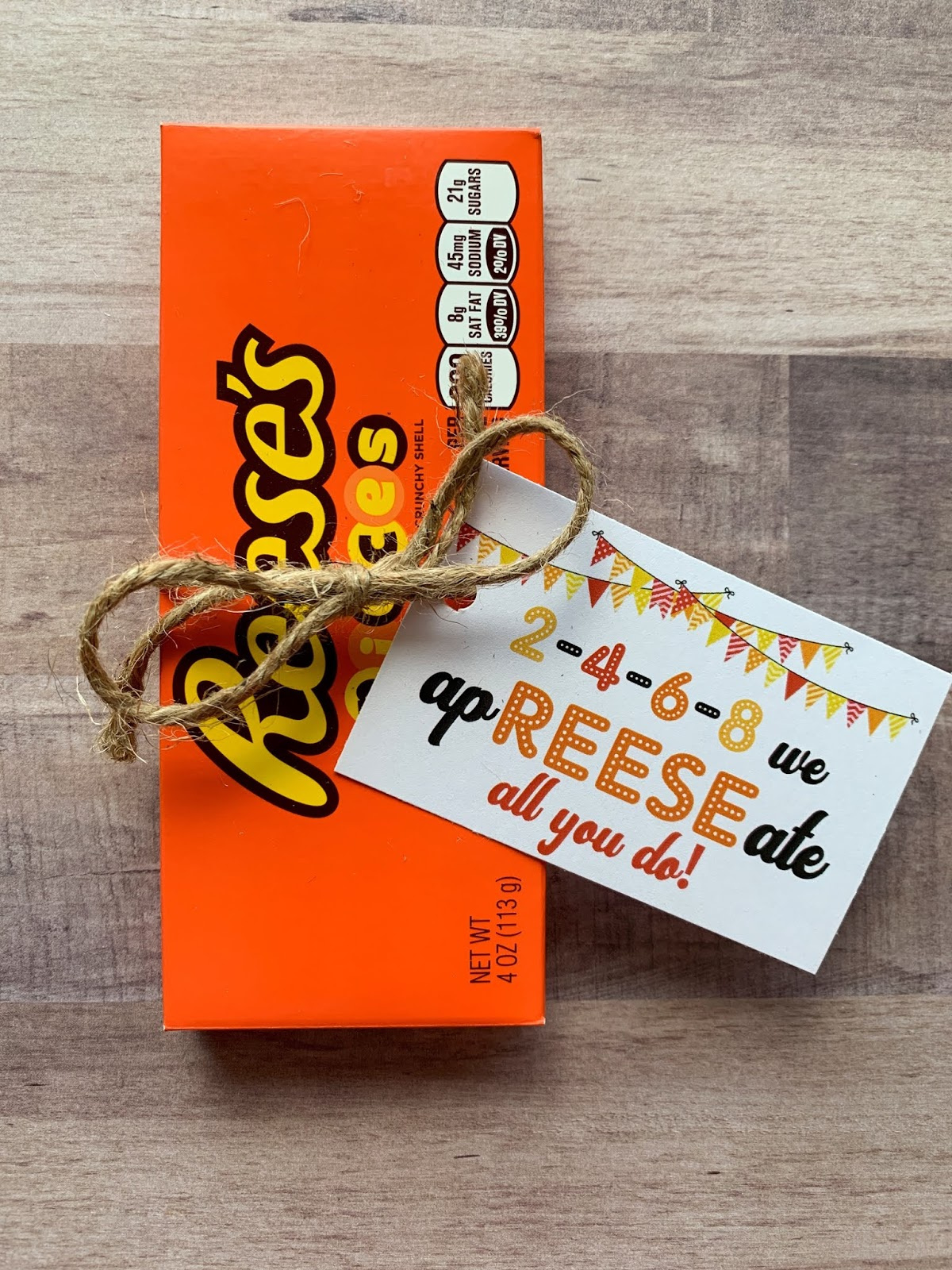 Appreciation Thank You Printable Tags {Perfect For Teachers!}. within Free Printable Reese&amp;#039;S Thank You Printable