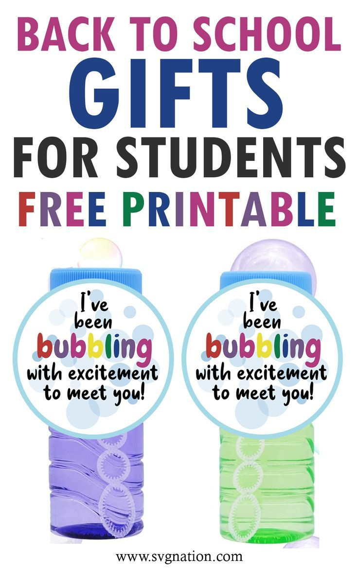 Back To School Gifts For Students - Free Printable - Bubbling With within Free Printable Gift Tags For Bubbles