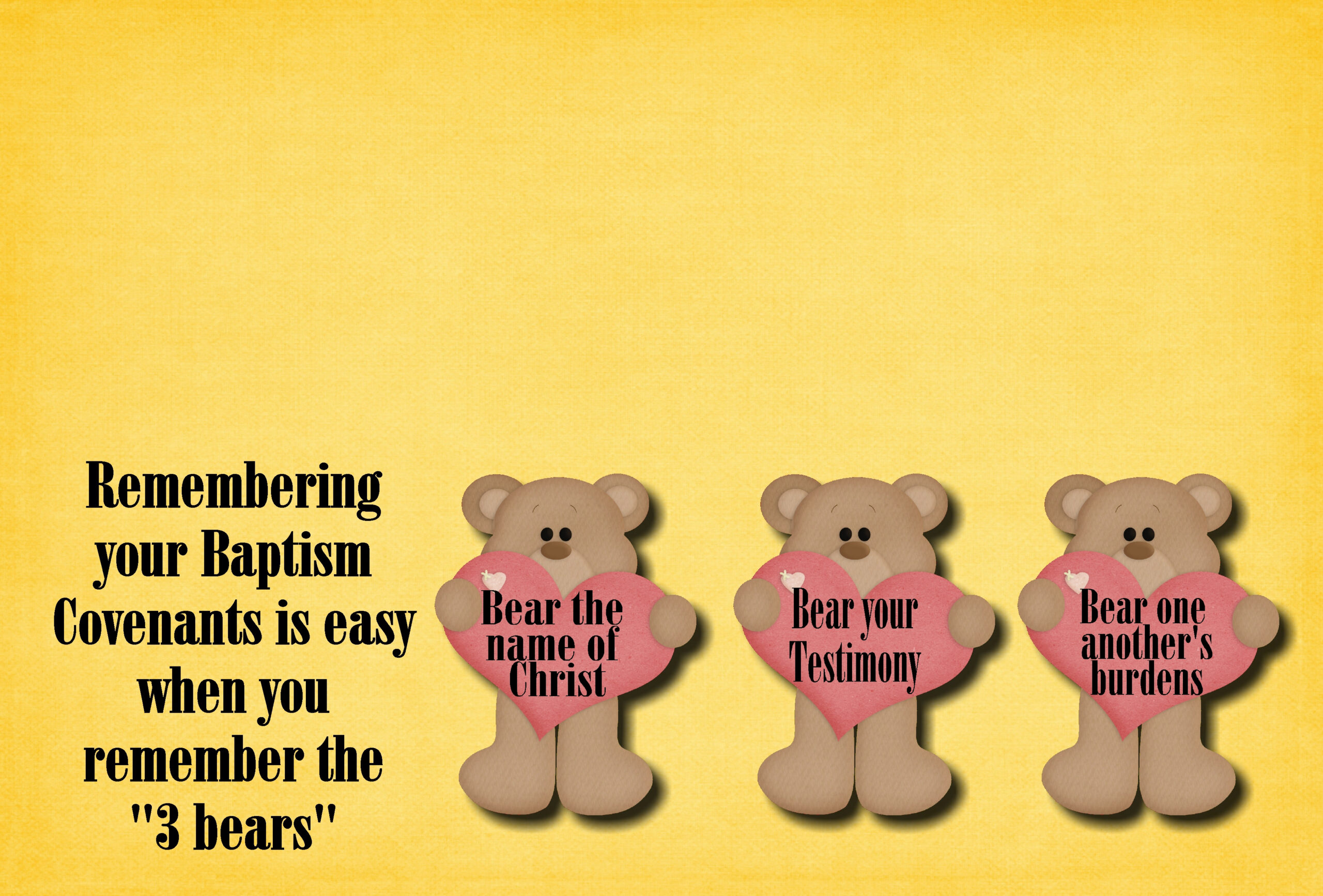 Baptism Bears Printable – The Idea Door with 3 Bears of Baptism Free Printable