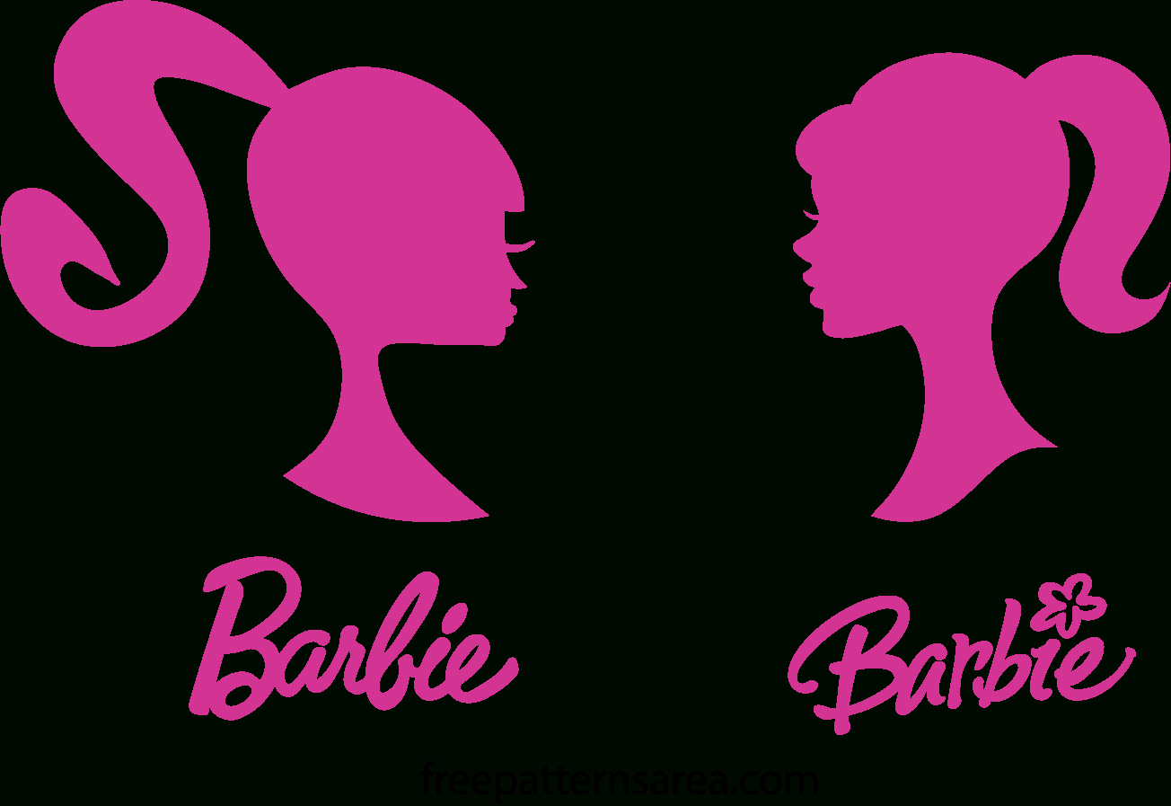 Barbie Head Svg Silhouette Vector Logo - Freepatternsarea with regard to Free Barbie Silhouette Printables