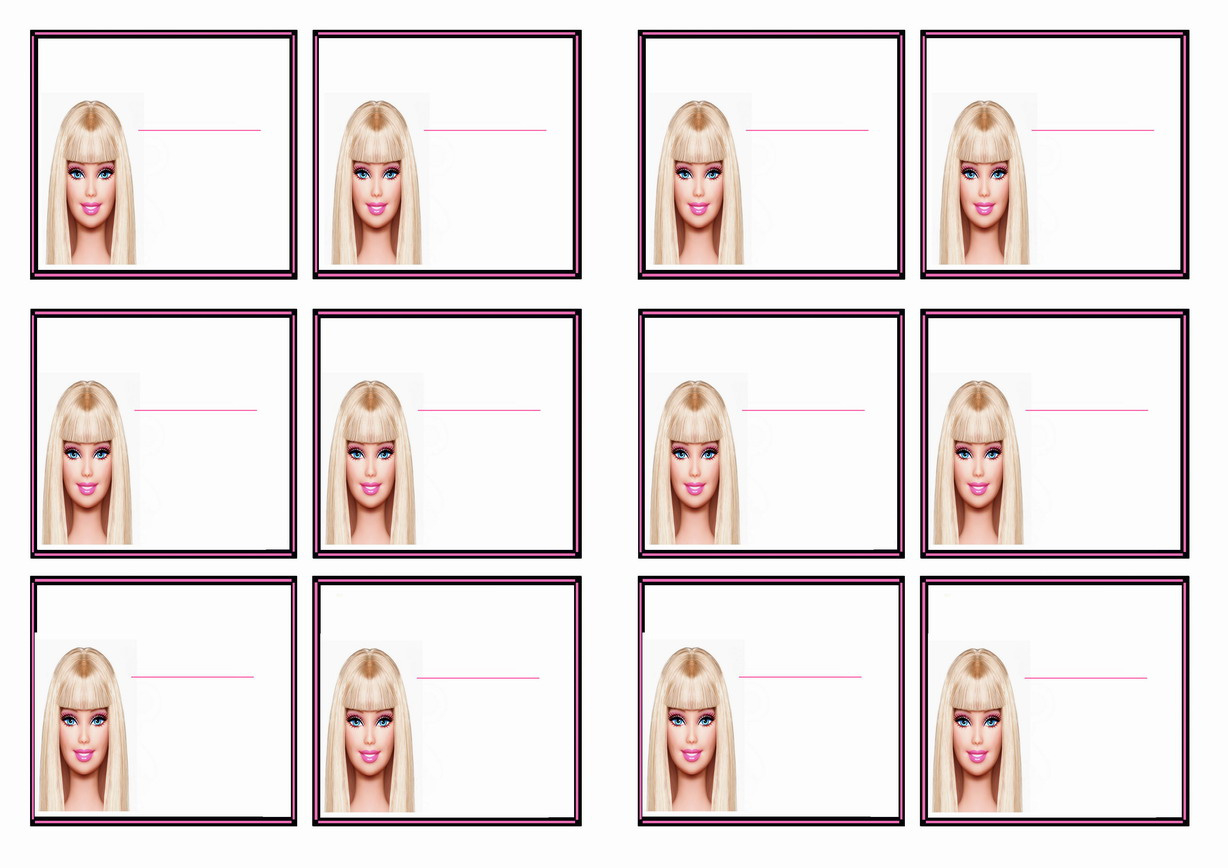 Barbie Name Tags – Birthday Printable throughout Barbie Name Tag Template Printable