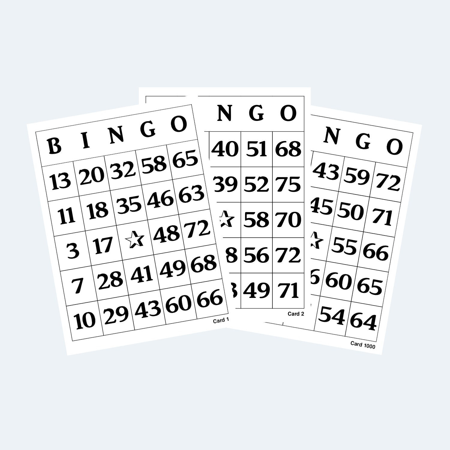 Bingo Cards 1 To 75 Bingo Cards Printable 4 Per Page 1000 Cards inside 1-75 Bingo Cards