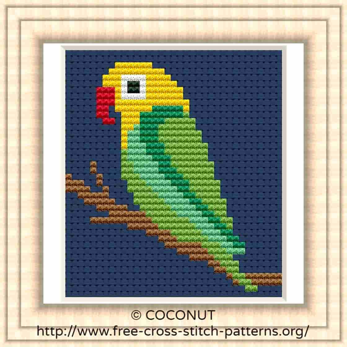 Bird (19) , Free And Easy Printable Cross Stitch Pattern | Free in Free Printable Cross Stitch Charts