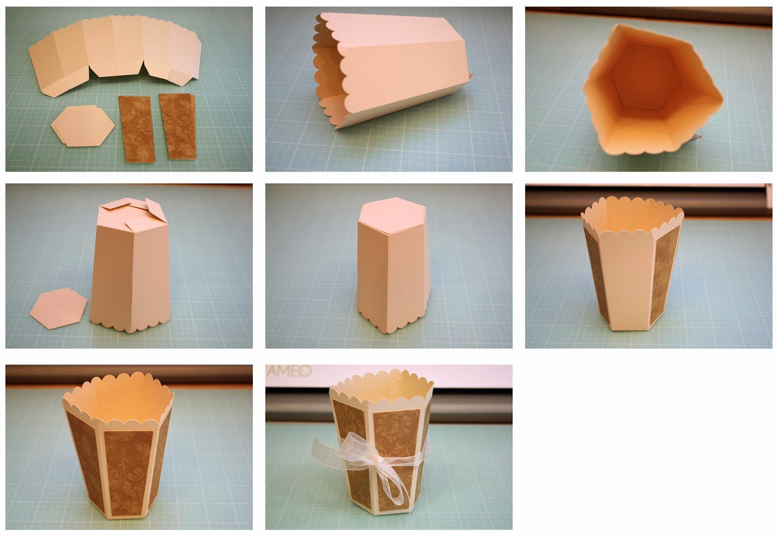 Bits Of Paper: 3D Paper Vases! throughout Printable Paper Vase Template