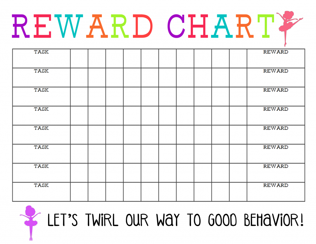 Blank Reward Chart Printable - The Girl Creative throughout Printable Behavior Charts For Moms