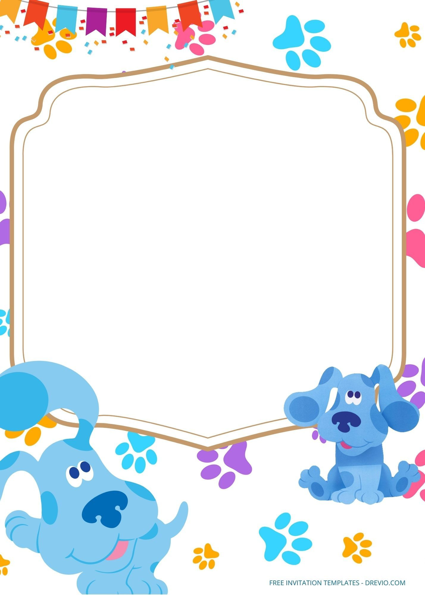 Blues Clues Birthday Party Printables for Free Printable Blues Clues Birthday Invitations