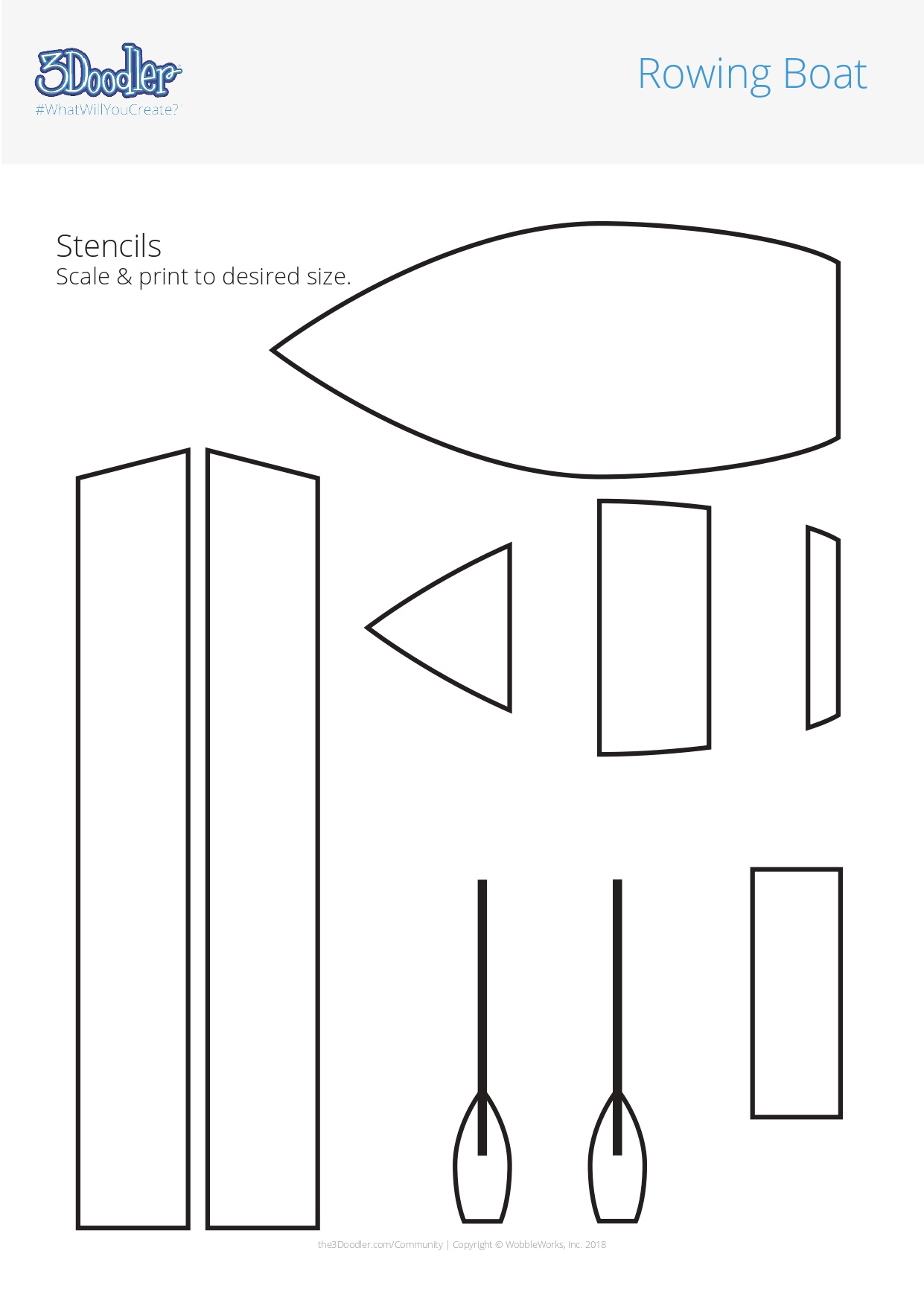 Boat Template for Printable Cardboard Boat Template