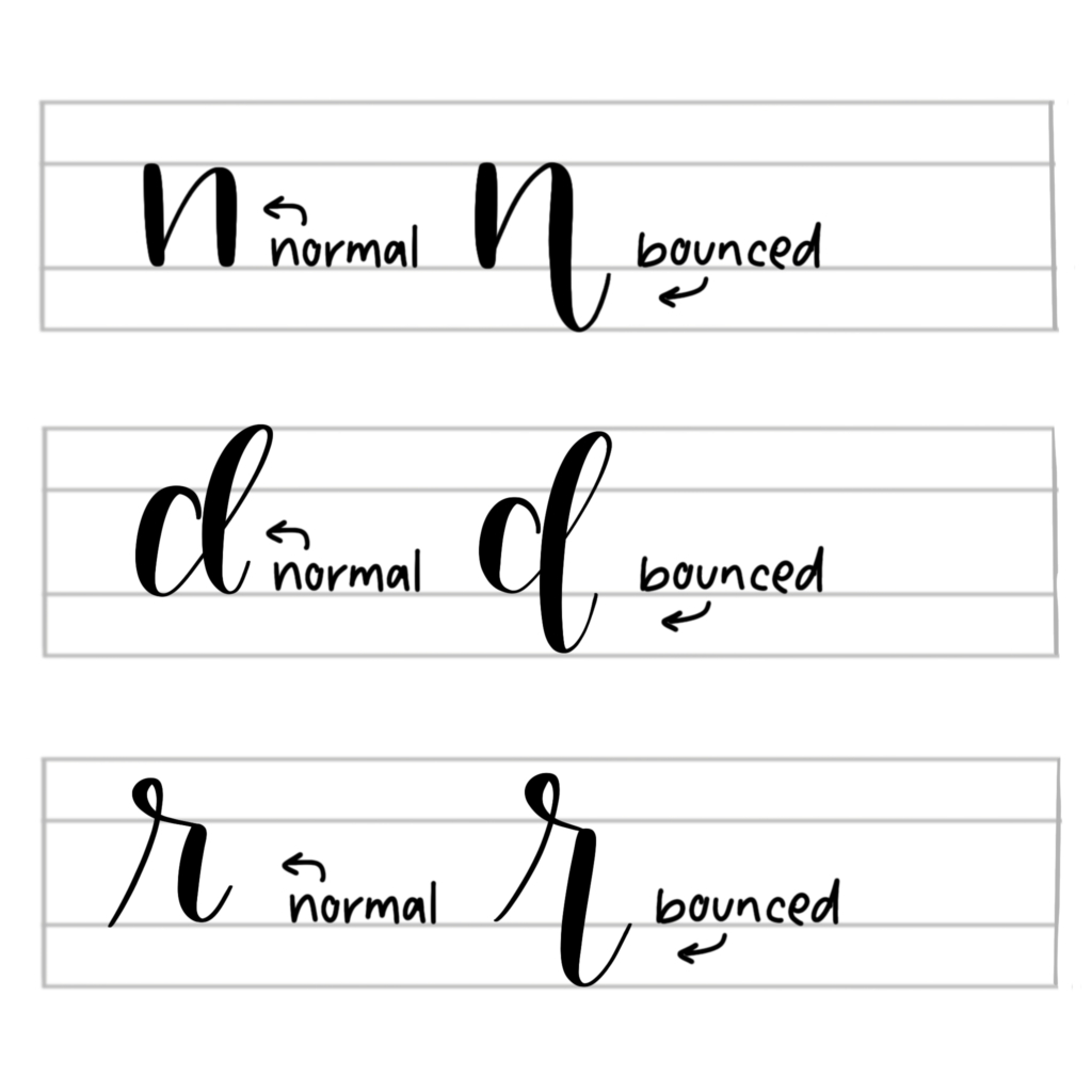 Bounce Lettering The Easy Way- Brush Pen Calligraphy Tutorial pertaining to Printable Bouncy Calligraphy Practice Sheets