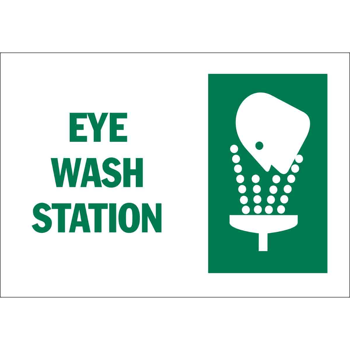 Brady Part: 122911 | Eye Wash Station Sign | Bradyid throughout Eye Wash Station Sign Printable