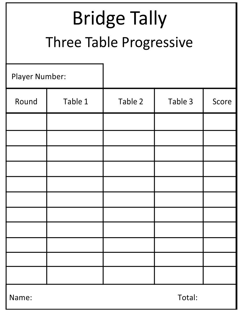 Bridge Tally Cards - 10 Free Pdf Printables | Printablee within Free Printable Bridge Tallies For 3 Tables