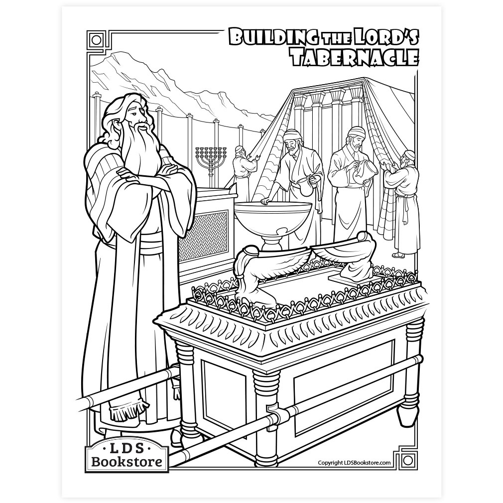 Building The Tabernacle Coloring Page - Printable regarding Printable Tabernacle Activity Pages