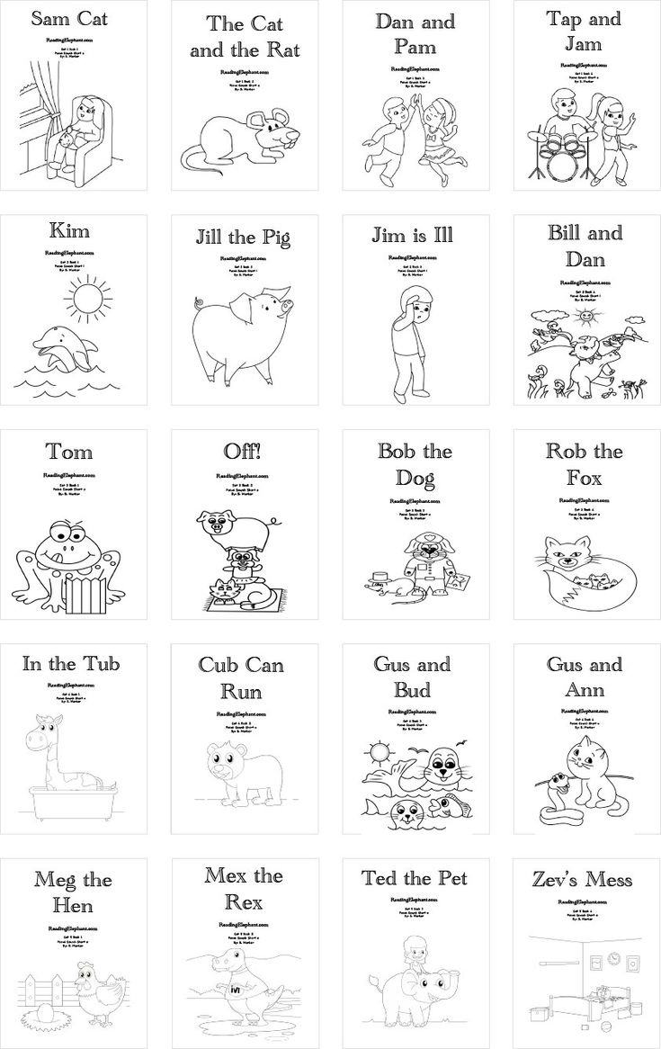 Bundle Special - Printable Phonics Books - Reading Elephant in Free Printable Phonic Books