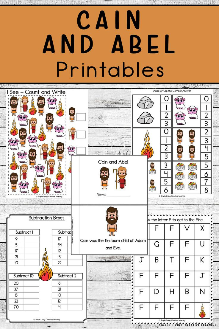 Cain And Abel Printables pertaining to Cain And Abel Printable Story