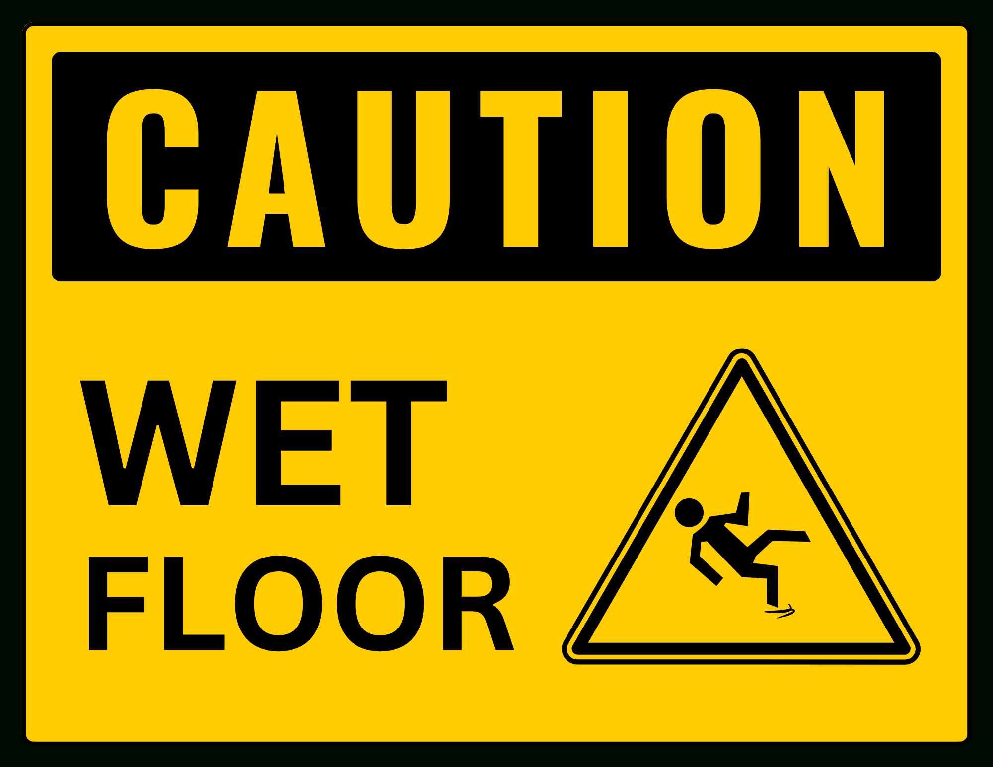 Caution Wet Floor Sign: Printable Templates (Free Pdf Downloads) inside Caution Wet Floor Sign Printable