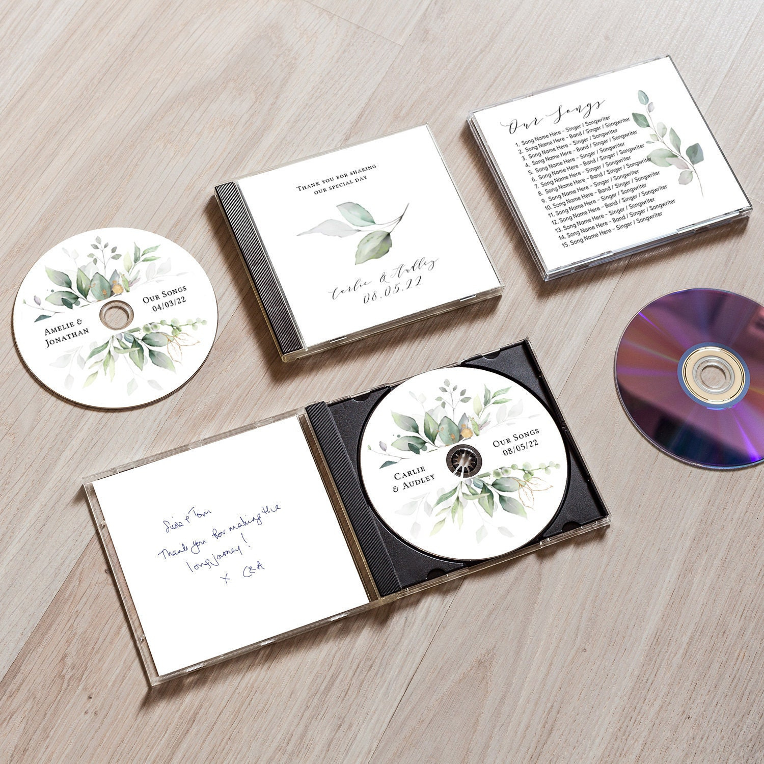 Cd Cover Template, Printable Cd Wedding Favors, Diy Template, Case with Free Printable Cd Cover Templa