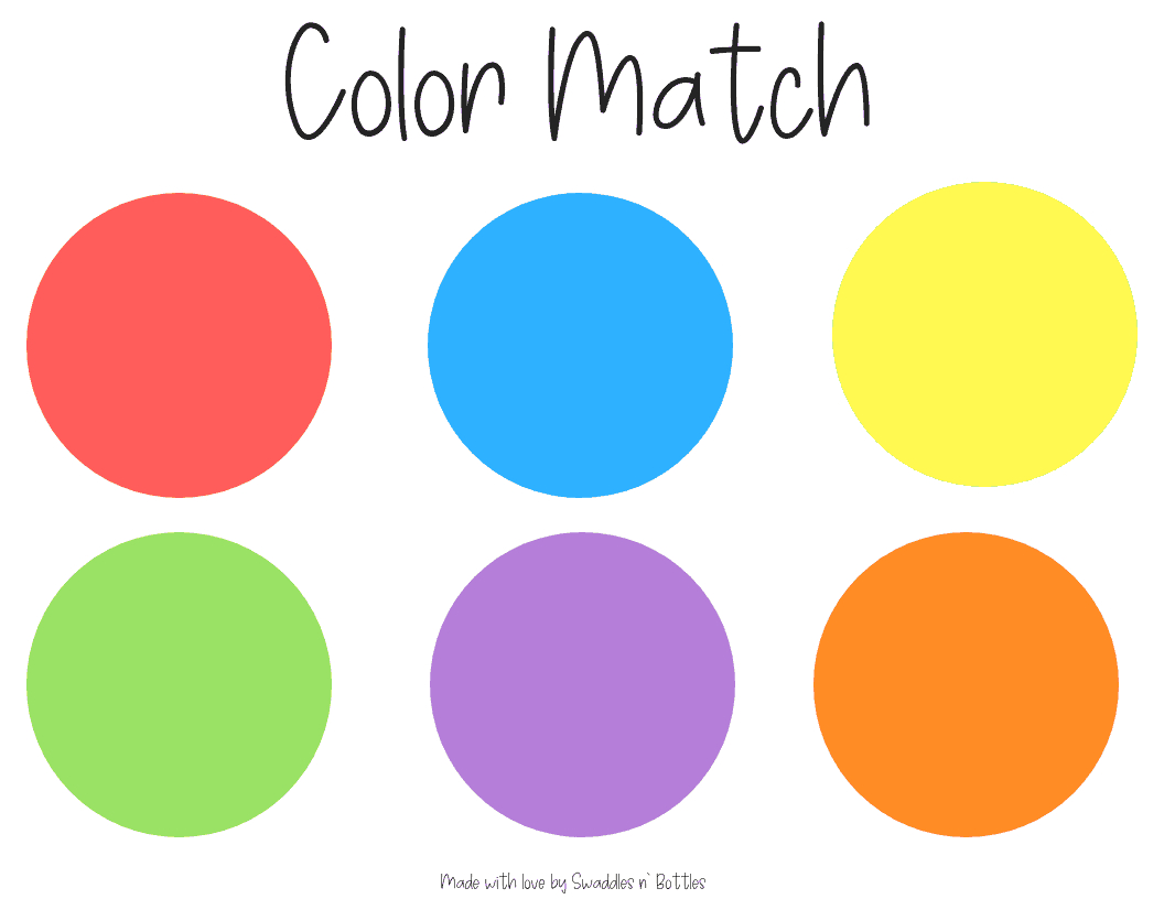 Cereal Color Match Printable - Little Learning Club for Color Matching Printable Free