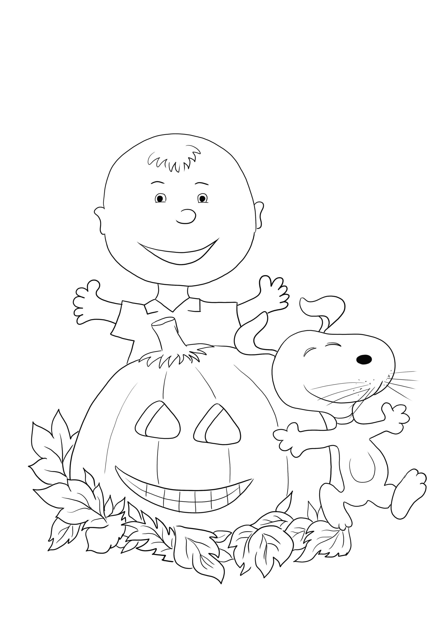 Charlie Brown Halloween Is Ready To Be Printed And Colored Free pertaining to Free Printable Great Pumpkin Charlie Brown Coloring Pages