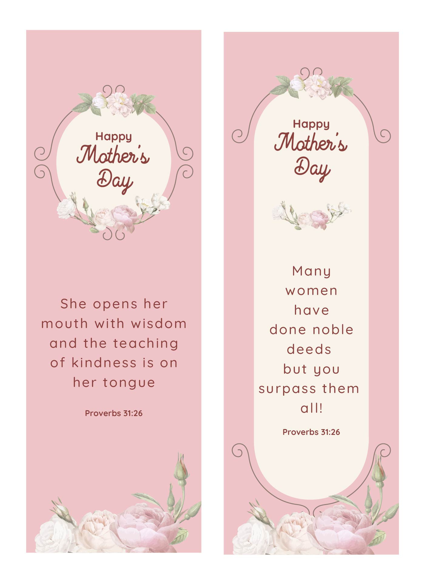 Christian Mother&amp;#039;S Day Bookmarks - 7 Free Pdf Printables | Printablee pertaining to Free Printable Mother&amp;amp;#039;s Day Bookmark