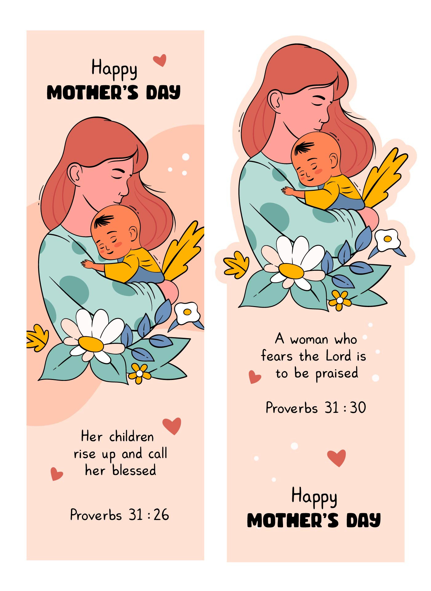 Christian Mother&amp;#039;S Day Bookmarks - 7 Free Pdf Printables | Printablee throughout Free Printable Mother&amp;amp;#039;s Day Bookmarks