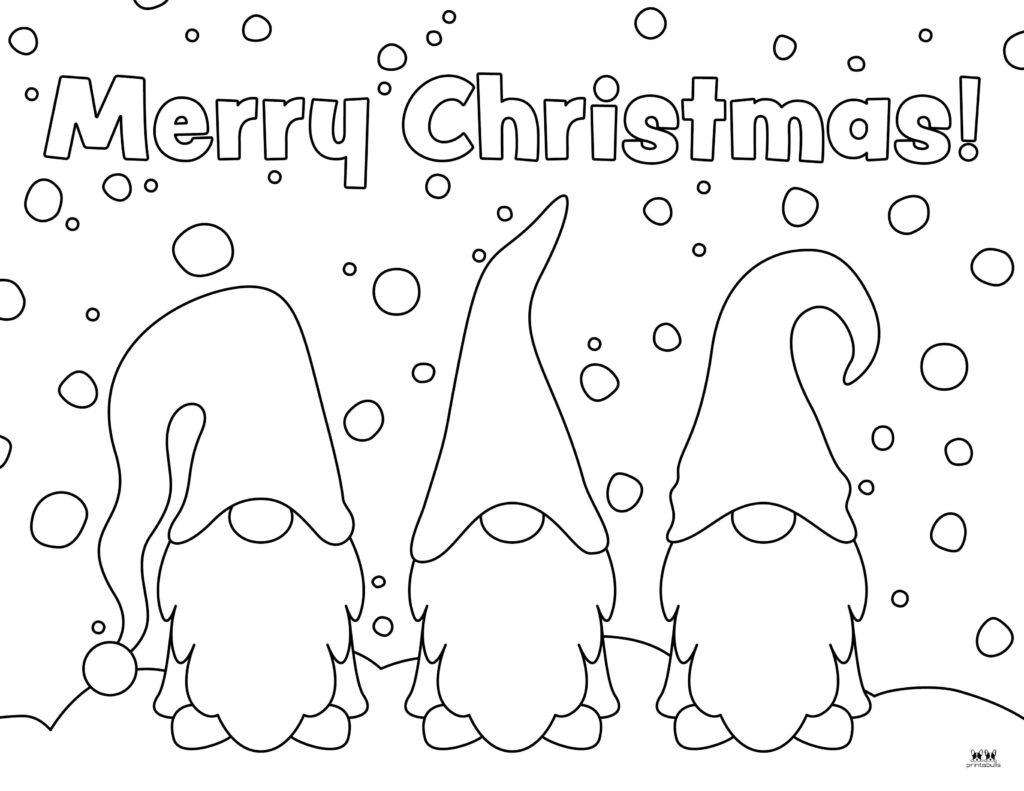 Christmas Gnome Coloring Pages - 25 Free Pages | Printabulls in Free Printable Coloring Pages Gnomes