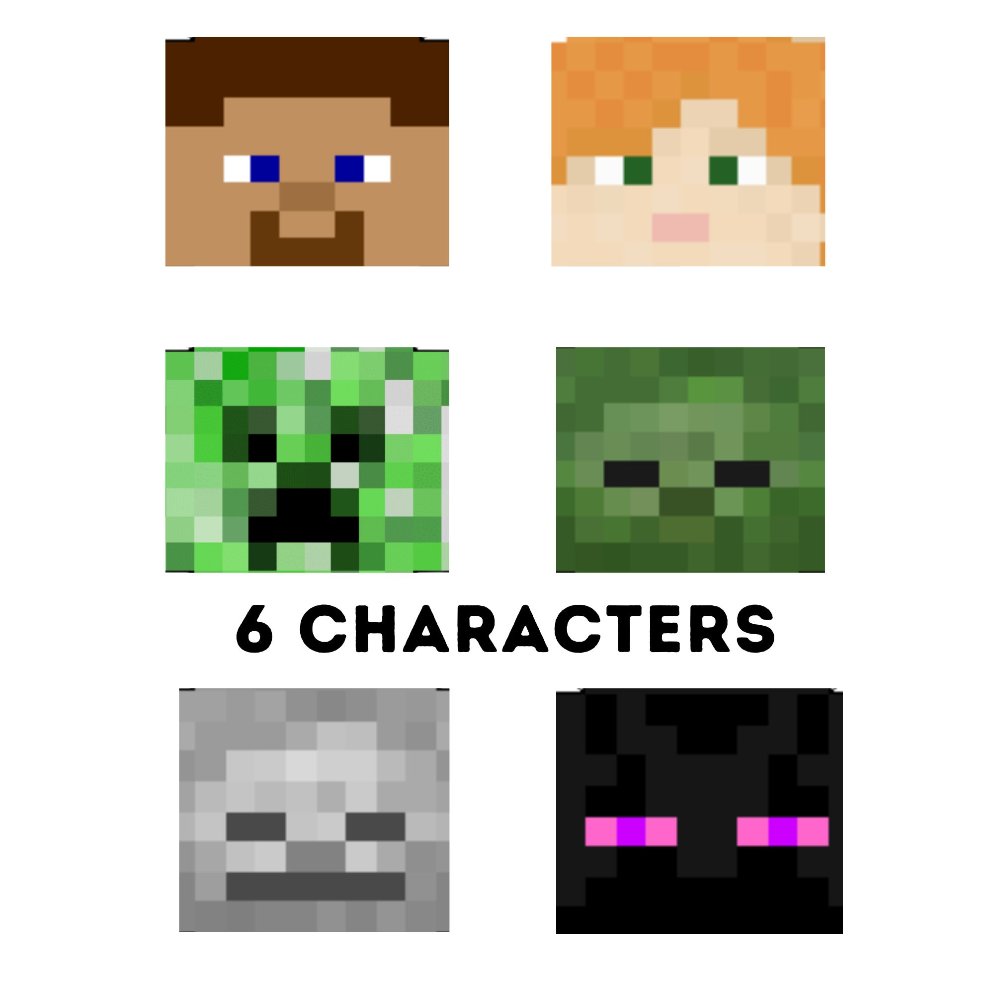 Classic Minecraft Characters Heads Easy Elf Idea Elf Survival within Minecraft Elf On The Shelf Printable