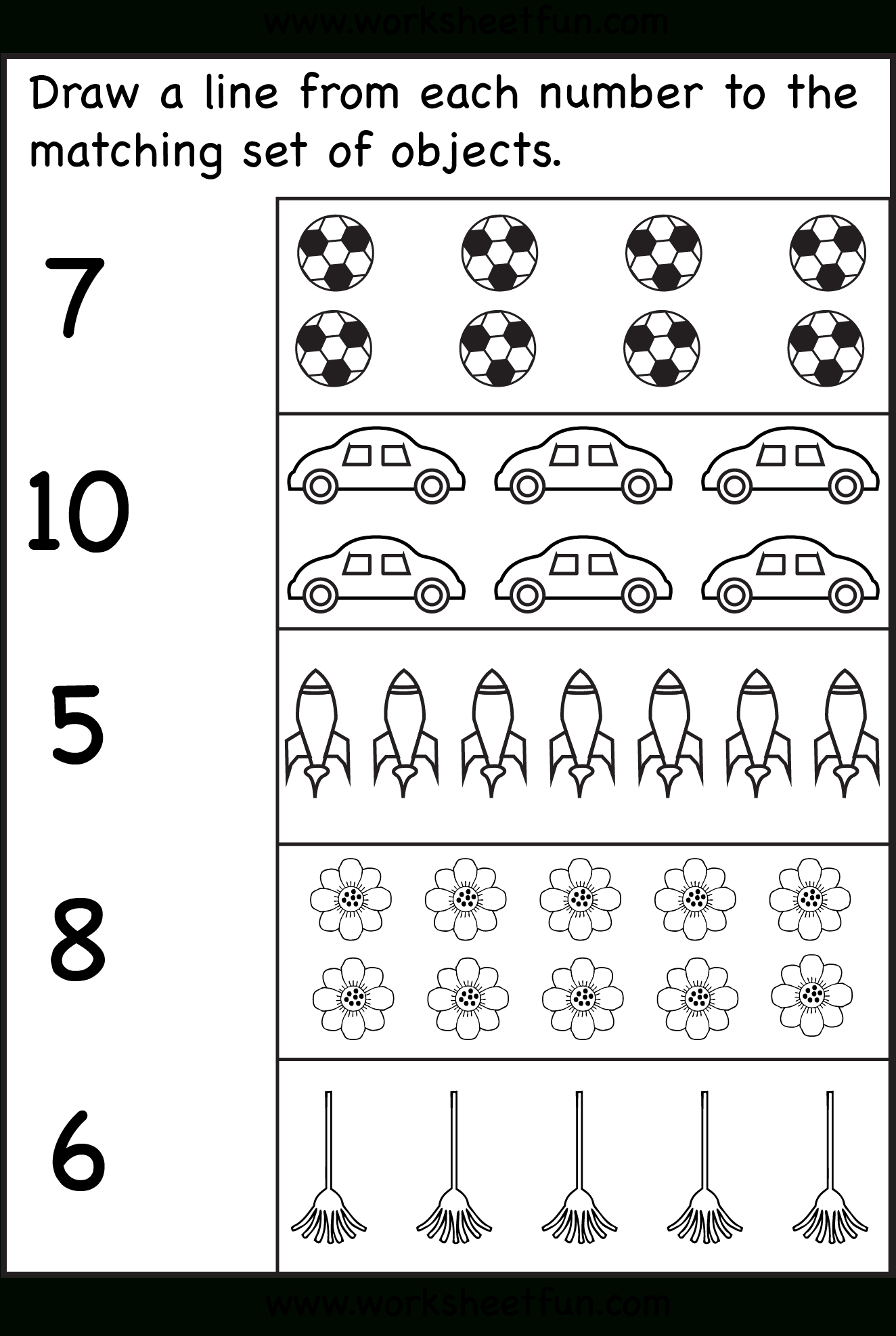 Counting – Six Worksheets / Free Printable Worksheets – Worksheetfun with regard to Numbers 6 To 10 Worksheet Printable