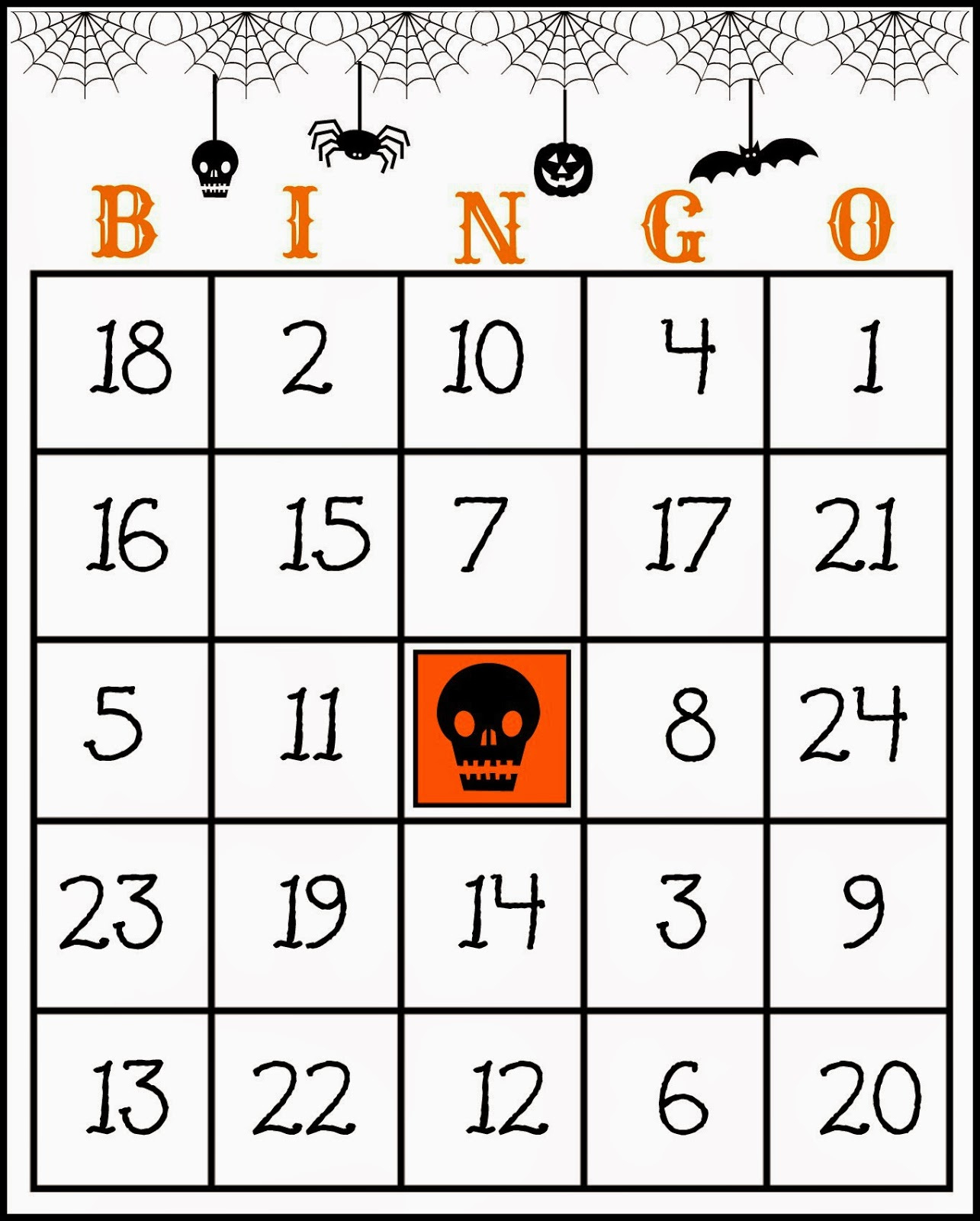 Crafty In Crosby: Free Printable Halloween Bingo Game with Printable Bingo Cards For Halloween