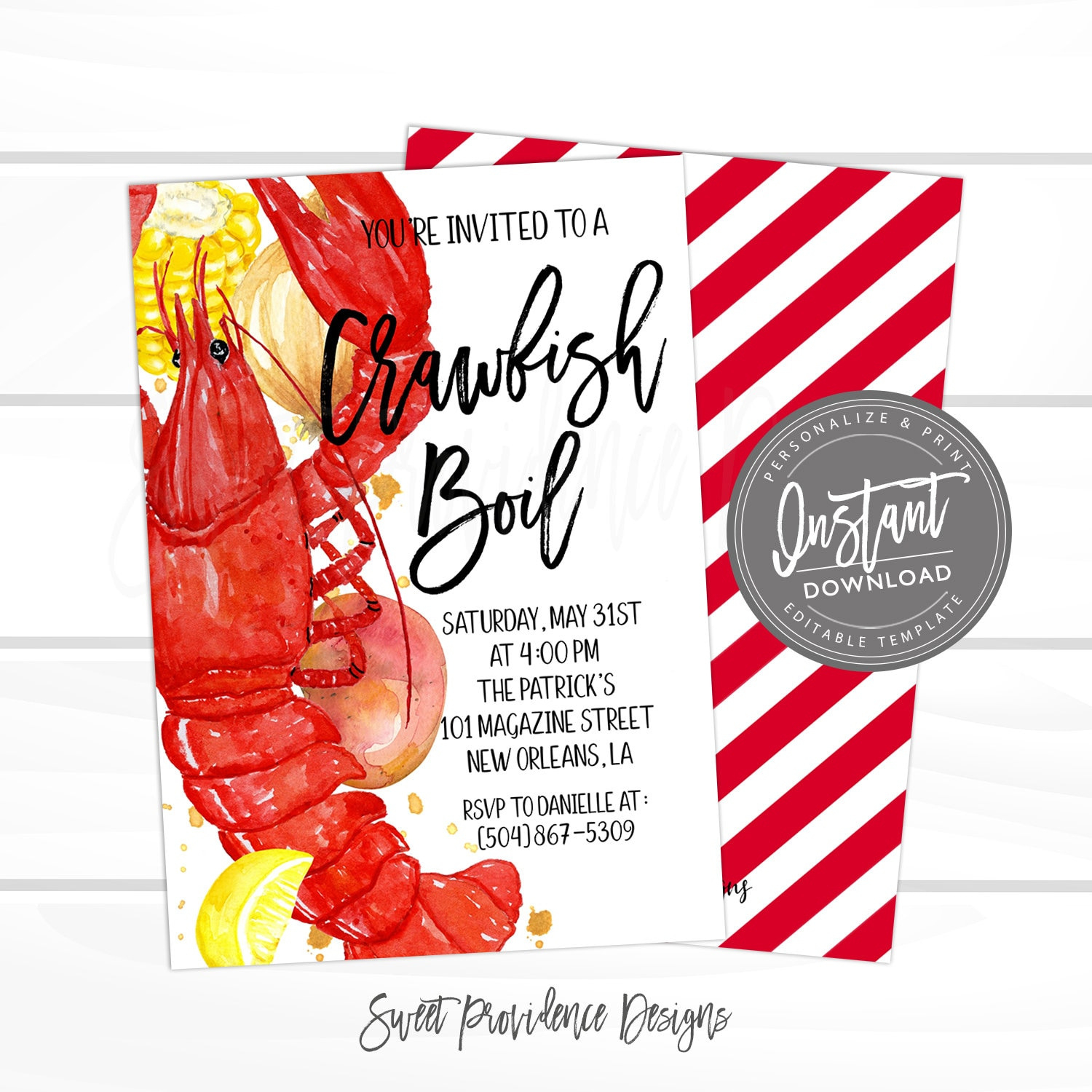 Crawfish Boil Invitation, Any Occassion Crawfish Boil Invitation within Free Printable Crawfish Boil Invitations