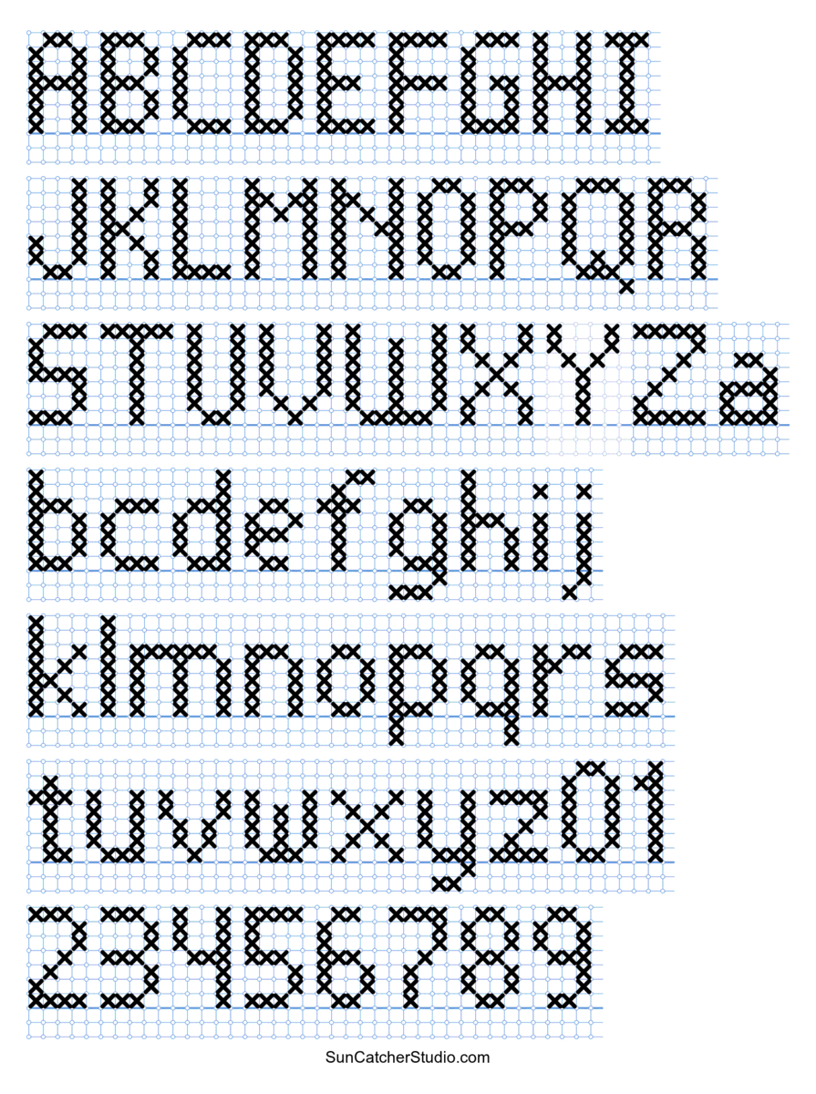 Cross Stitch Letters: Generator And Alphabet Font Patterns – Free inside Cross Stitch Alphabet Patterns Free Printable