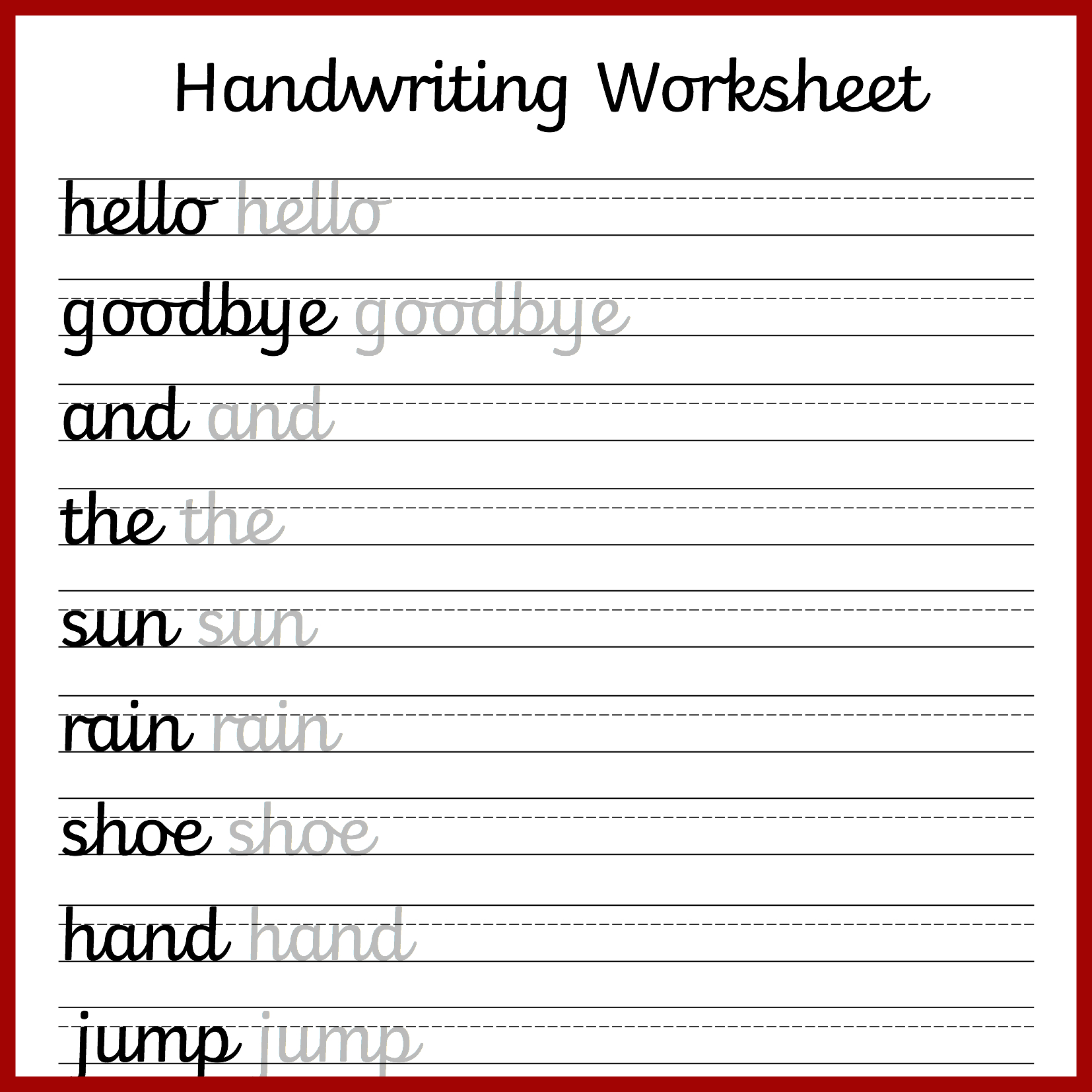 Cursive Handwriting Worksheets – Free Printable! | Mama Geek in Cursive Writing Worksheets Free Printable