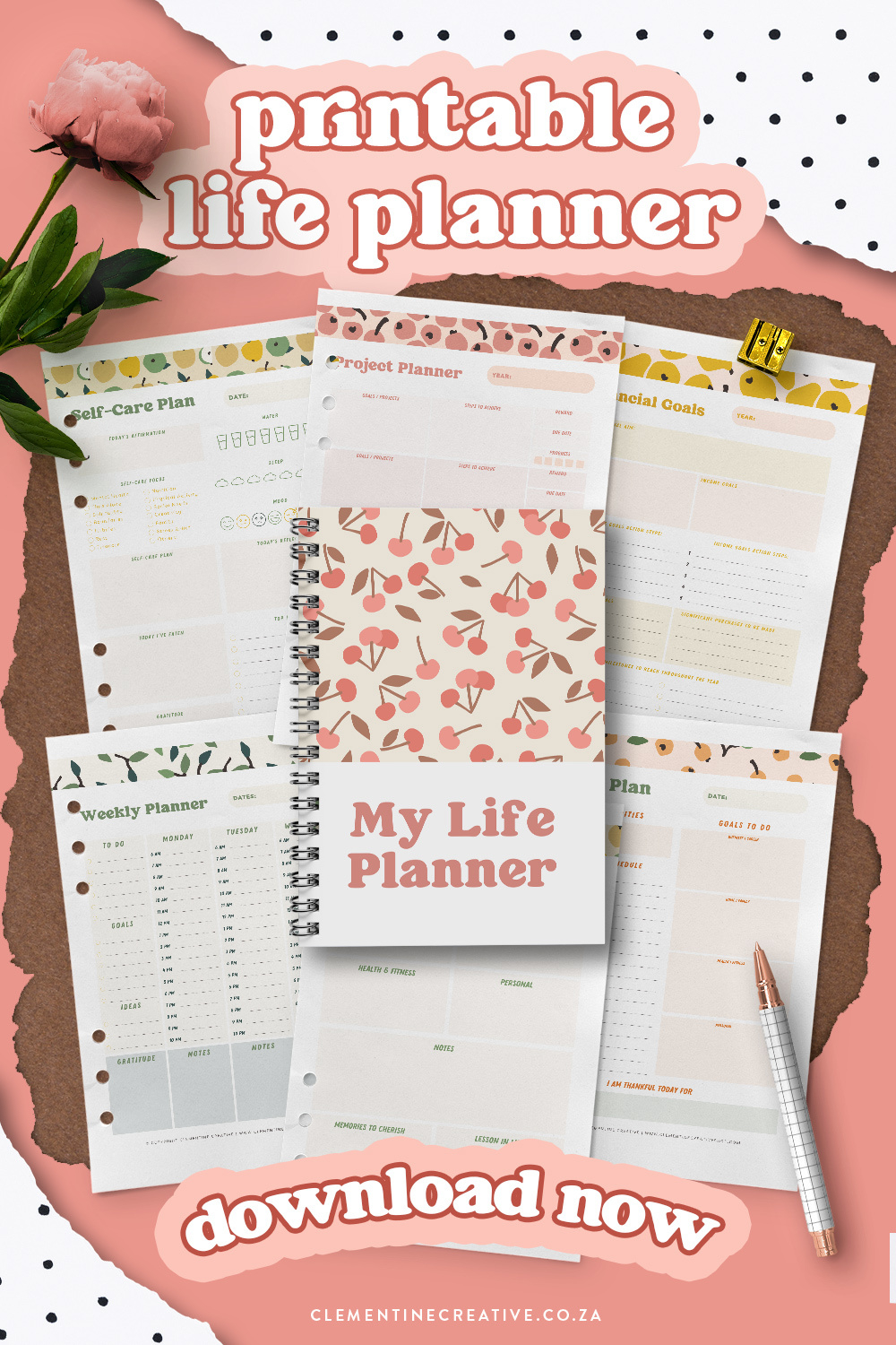 Cute Free Printable Life Planner Pdf To Organize Your Life with regard to Life Planner Printables Free